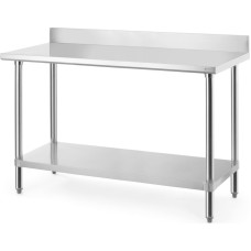 Hendi Budžeta līnijas sienas galds ar plauktu un pieskrūvētu apmali 140x60x95 cm