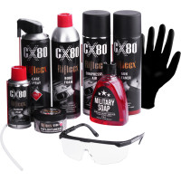 Riflecx - Šauteņu tīrīšanas līdzekļu komplekts - 9 preces - 90981