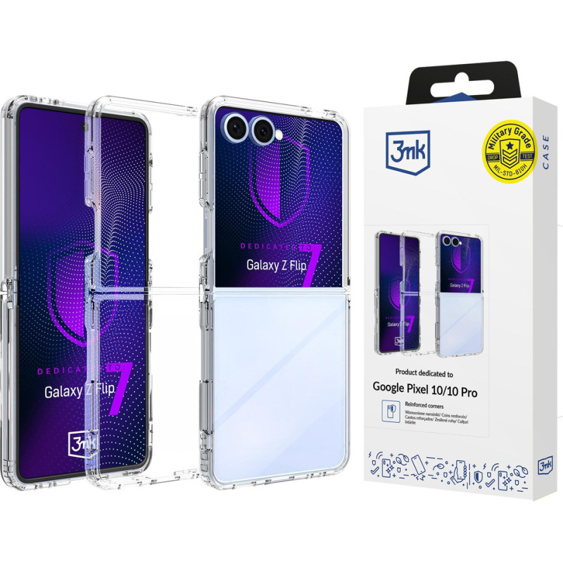 3Mk Protection 3mk Armor Case for Samsung Galaxy Z Flip 7 - Transparent