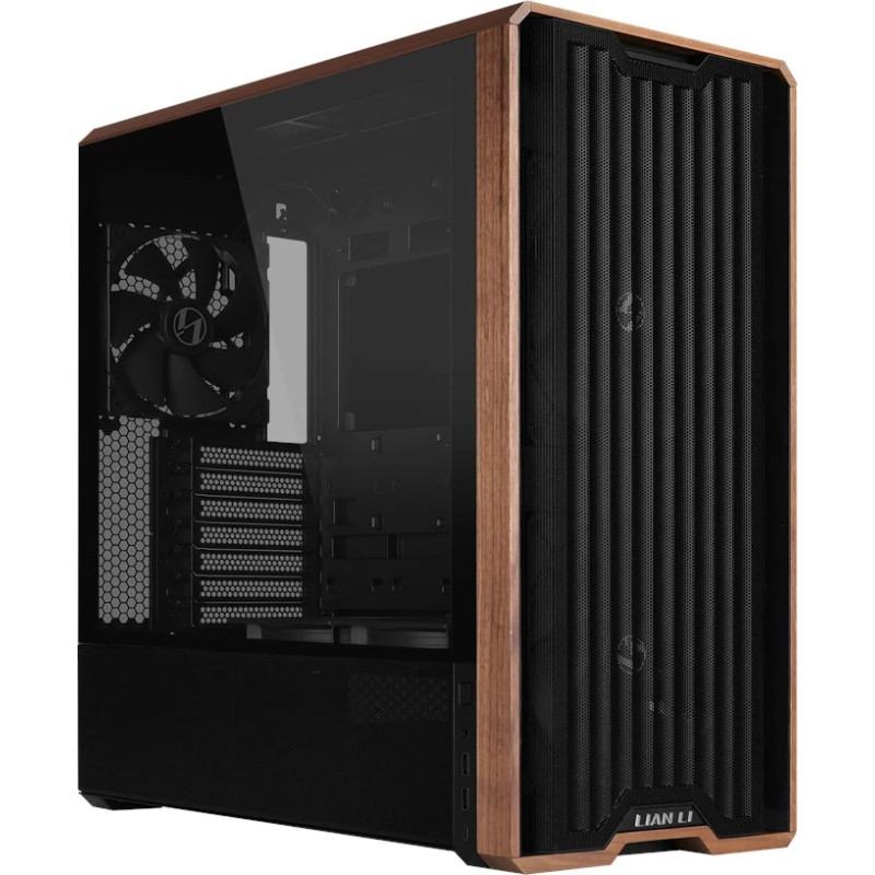 Lian Li Lancool LAN217X computer case Midi Tower Black  Wood  Glass