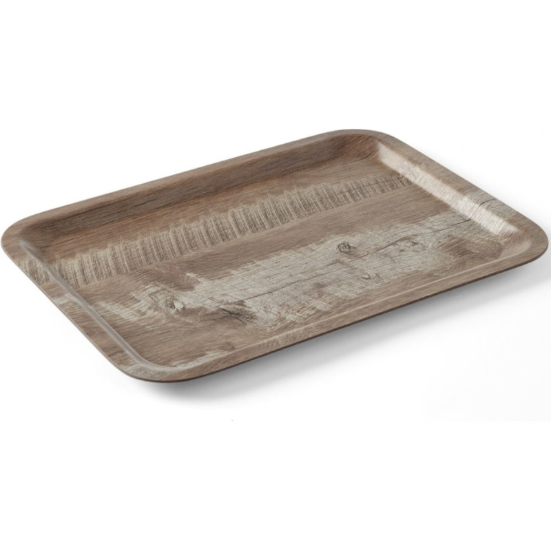 Amer Box Taisnstūra neslīdo&scaron;a servē&scaron;anas paplāte 240x340 mm - tum&scaron;s koks