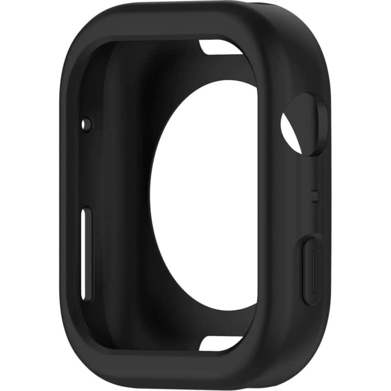 Hurtel Apple Watch Series 7/8/9 45 mm silikona korpuss pulksteņam - melns