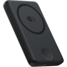 Baseus 2-in-1 Powerbank 10000mAh USB-C iPhone Apple Watch MagSafe 27W ar USB-C kabeli - melns