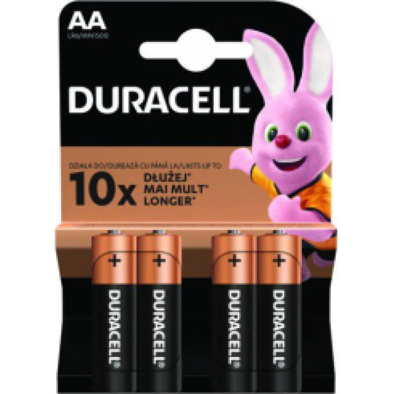 Baterijas Duracell Base AA 4 pack 1.5V