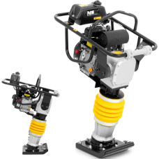 MSW Rammer Jumper, ar benzīnu darbināms betona blīvētājs, 6,5 ZS, 34 x 28 cm