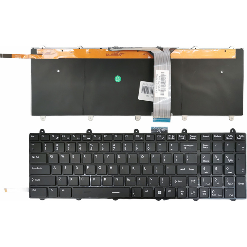 MSI Tastatūra MSI GX60, GE60, GE70, GT60 (ASV) ar fona apgaismojumu