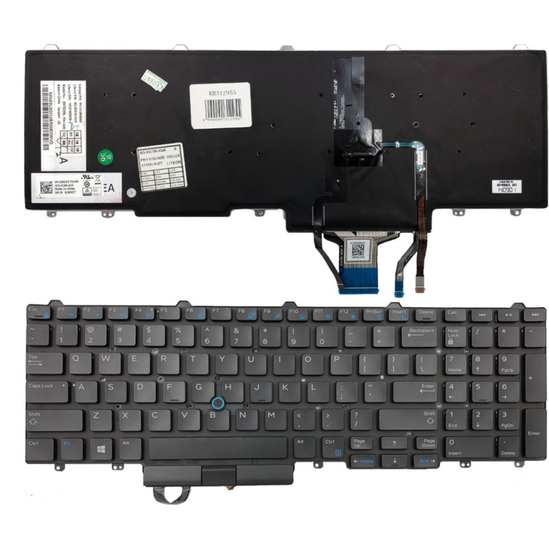 Dell tastatūra: Latitude E5550, 5580 / Precision 15 7510, 3510 / Precision 17 7710