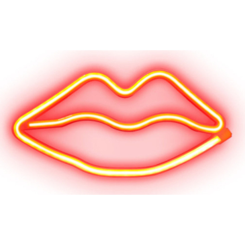 SBS Led lampa SBS Red Lips Glow Neon effect