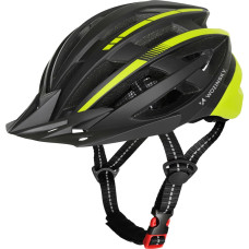 Wozinsky MTB Bike Helmet with USB Rear Light L - Black and Yellow