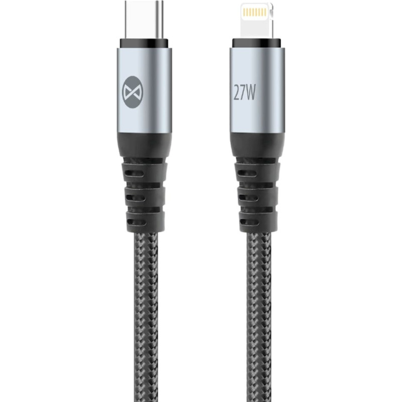 Forever Braix cable USB-C - Lightning 1,0 m 27W black