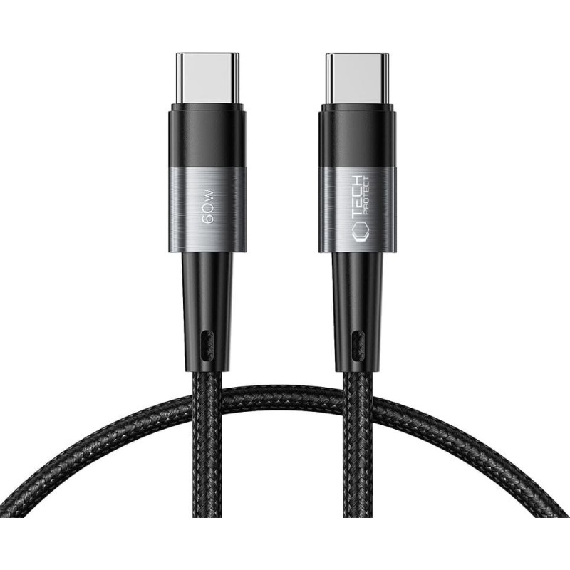 Tech-Protect USB-C UltraBoost PD 60W 3A 0,25 m kabelis - pelēks