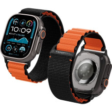 Spigen Apple Watch siksniņa 44/45/46/49 mm WBF1 - melna un oranža