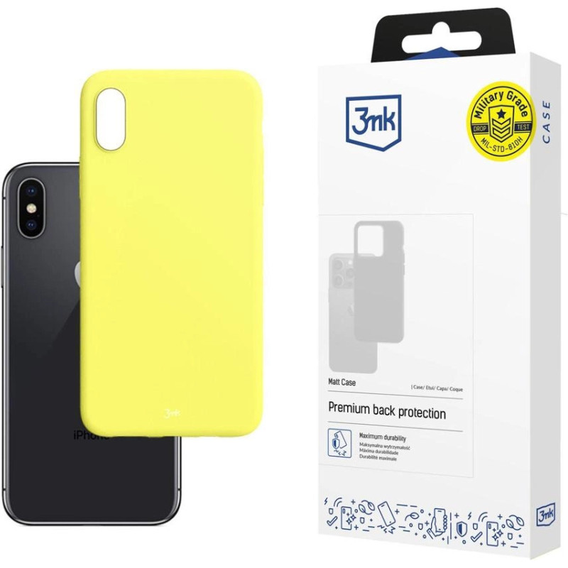 3Mk Protection 3mk Matt Case for iPhone X | XS - yellow