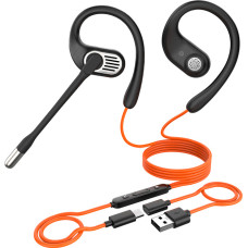 Oneodio OpenRock Link 10 wired in-ear headphones (black)