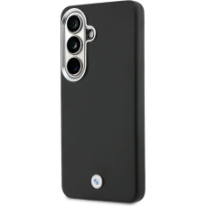 BMW Signature PU Leather Metal Logo Magnetic Case for Samsung Galaxy S26 Black