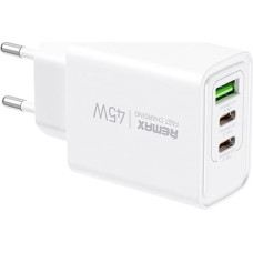 KIDDY SERIES 45W RP-U139 2xUSB-C|1xUSB NETWORK CHARGER WHITE