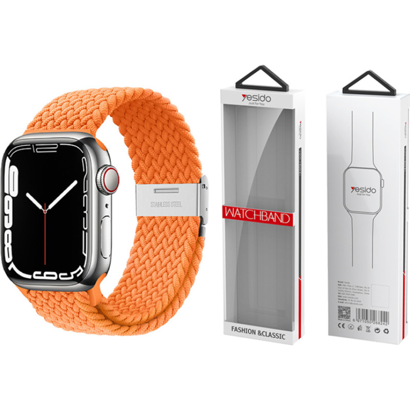 Yesido WB23 APPLE WATCH BRAIDED STRAP 38|40|41 ORANGE