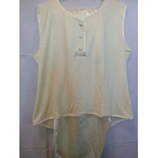 Sieviešu īsās satīna pidžamas 113 izmērs XXL krēms ar viskozi Zema cena!!!