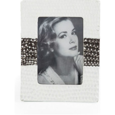 Foto rāmis 21x16x1 Sofia 02 keramikas balts sudrabs