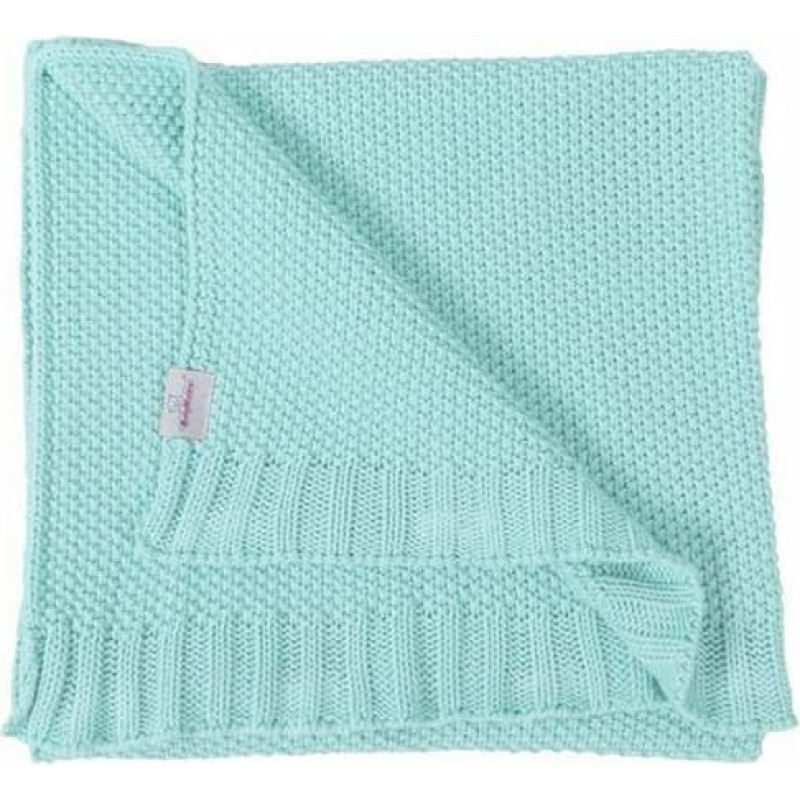 Bērnu kokvilnas rūta sega 75x100 Tullu mint TKTU75-33