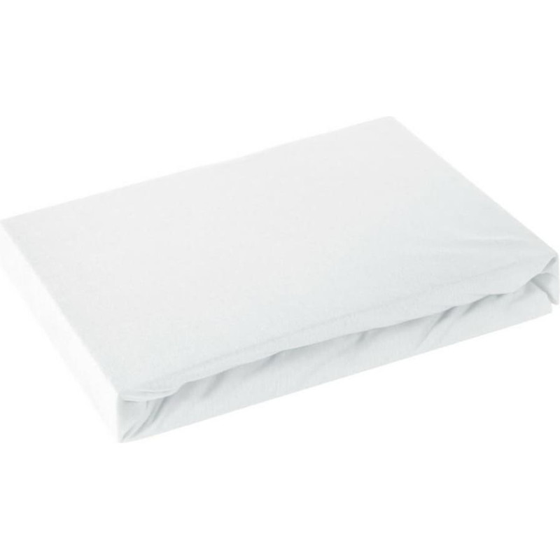Džersijai pieguļošs palags 90x200 balts augstajam matracim 25 cm 125 g/m2