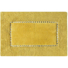 Paklājs 60x90 Šiks kokvilnas sinepes, kas dekorētas ar glamūra stila kristāliem