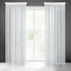 Aizkars 140x270 Pilar white gatavs uz lentes
