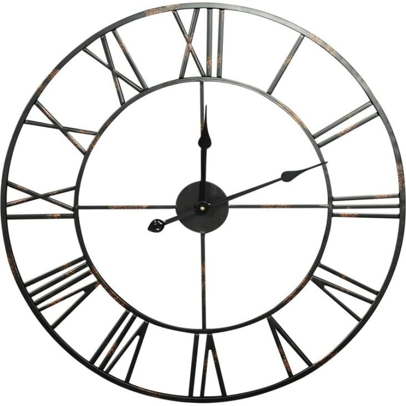 DEKORATĪVAIS PULKSTENIS 03 70X5X70 CM MELNS