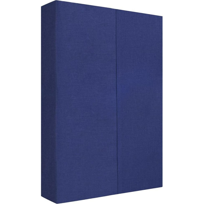 Tradicionāls kokvilnas palags 160x210 tumši zils bez gumijas lentes