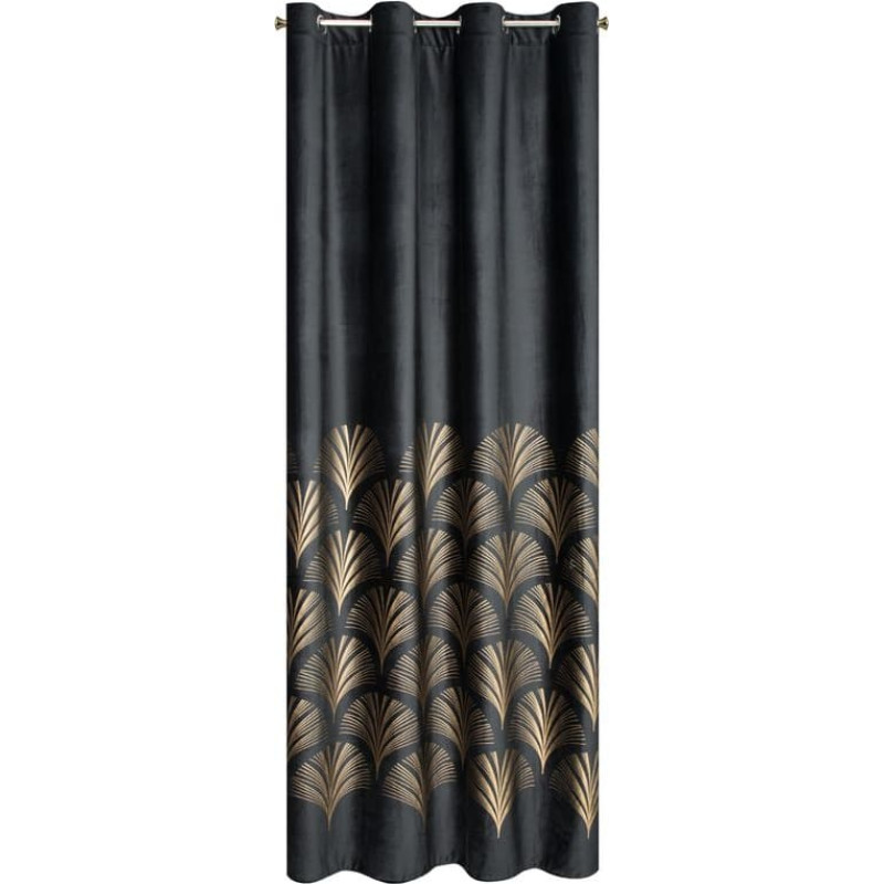 Gatavs aizkaru bridža 140x250 cm melns