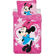 Bērnu gultas veļa 140x200 Minnie Hello spilvendrāna 70x90