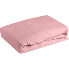 Frotē palags ar elastīgo joslu 220x200 pūderrozā 170 g/m2 matracim 20 cm