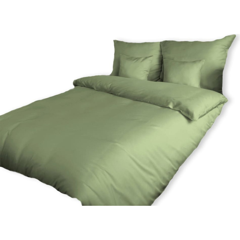 Satīna spilvendrāna 70x80 olīvu 70006 vienkrāsains