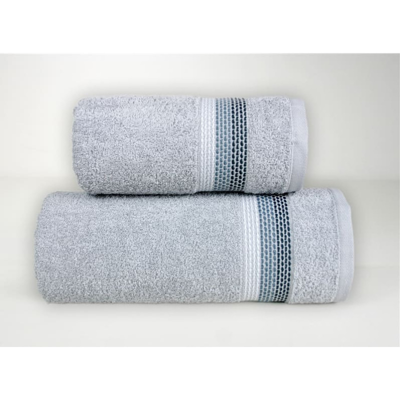 Ombre dvielis 70x140 gaiši pelēks 450g/m2 Frotex