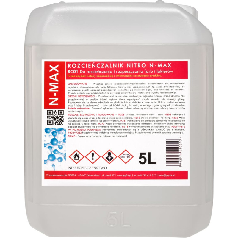 Gsg24 &Scaron;ķīdinātājs NITRO RC-01 N-MAX 5L
