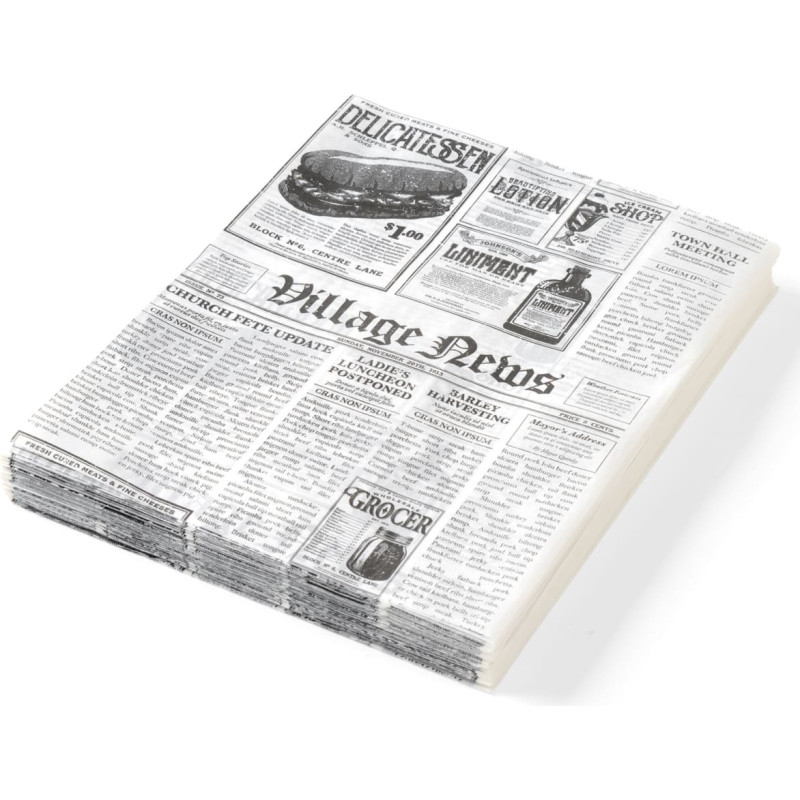 Hendi Pergamenta papīrs karstajām uzkodām avīžu apdrukai 250x350mm 500gab. 678107