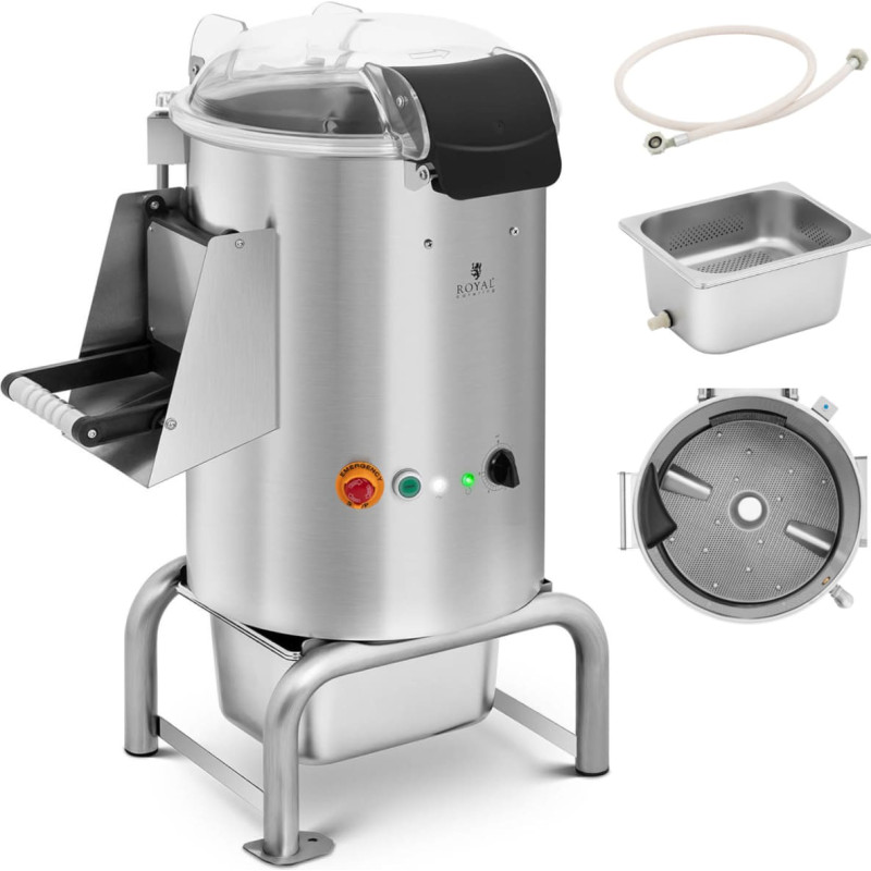 Royal Catering Elektriskais kartupeļu un dārzeņu mizotājs 10 l + Taimeris