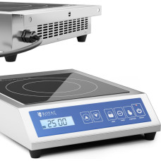 Royal Catering Plīts pārnēsājama indukcijas plīts 1 gatavošanas zona diam. 28cm LCD 3500W