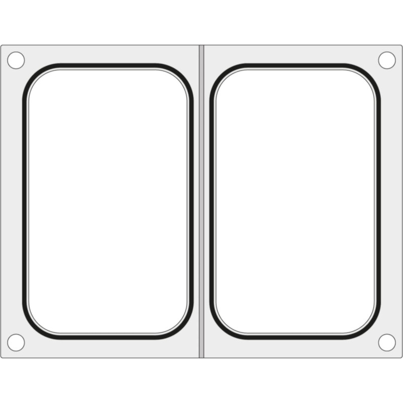 Hendi Formas matrica Duni DF10 blīvējumam divām paplātēm 178x113 mm konteineriem - 805794