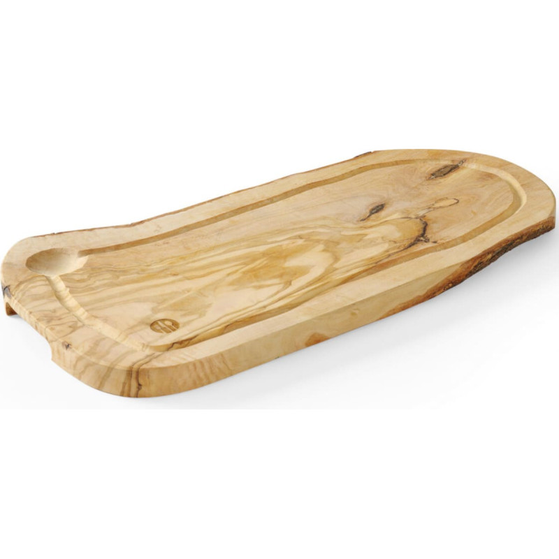 Hendi Servēšanas dēlis no olīvkoka ar rievu 400 x 250 x 18 mm - 505212