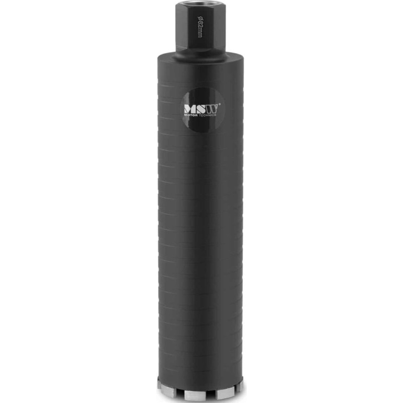 MSW Sausās urbšanas dimanta serdes uzgaļa diametrs. 82 x 380 mm 95 HRB 1-1/4'' UNC