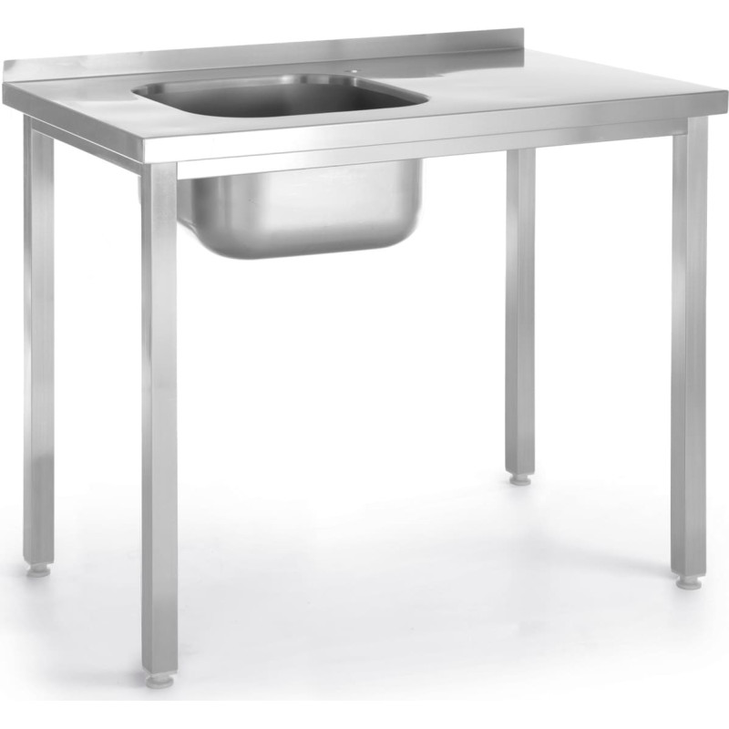 Hendi Viena nodalījuma izlietne pa kreisi Budget Line STAL 800 x 600 x 850 cm - 816776