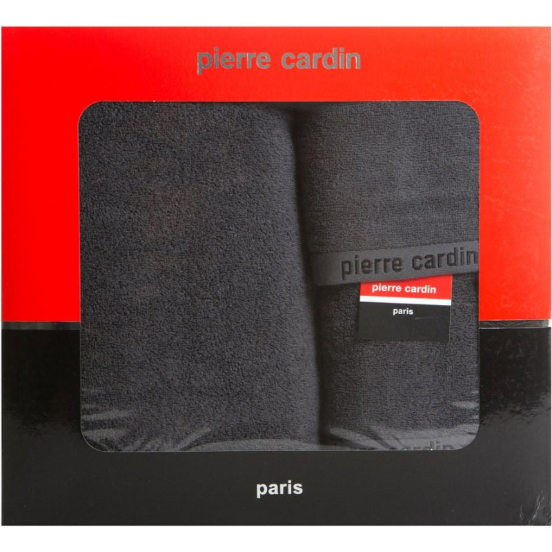 Dvieļu komplekts kastītē Evi 3gab. tērauds 430g/m2 Pierre Cardin
