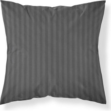 Damaskas spilvendrāna 40x40 tumši pelēkas vienkrāsainas svītras 1 cm Pure