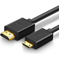 Ugreen HDMI uz mini HDMI adaptera kabelis 2.0v 4K 60Hz 30AWG 1.5m melns