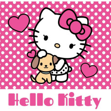 Burvju dvielis 30x30 cm Hello Kitty rozā Magic