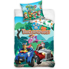 Kokvilnas gultasveļa 160x200 Paw Patrol suns tirkīza spilvendrāna 70x80 42 C23