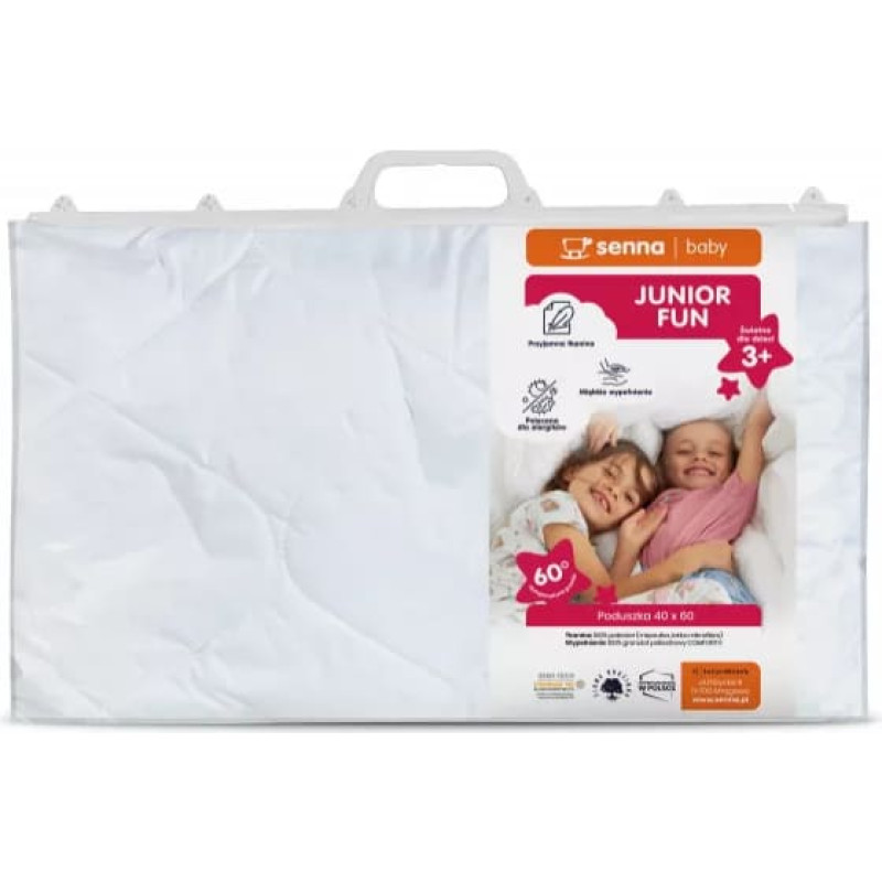 Inter Widex Antialerģisks spilvens 40x60 Junior Fun balts
