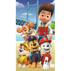 Pludmales dvielis 70x140 Paw Patrol team tumši zils krāsains kokvilnas bērnu 23. augusts