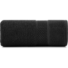 Danny dvielis 30x50 melns ar reljefu apmali un spīdīgu diegu 500g/m2